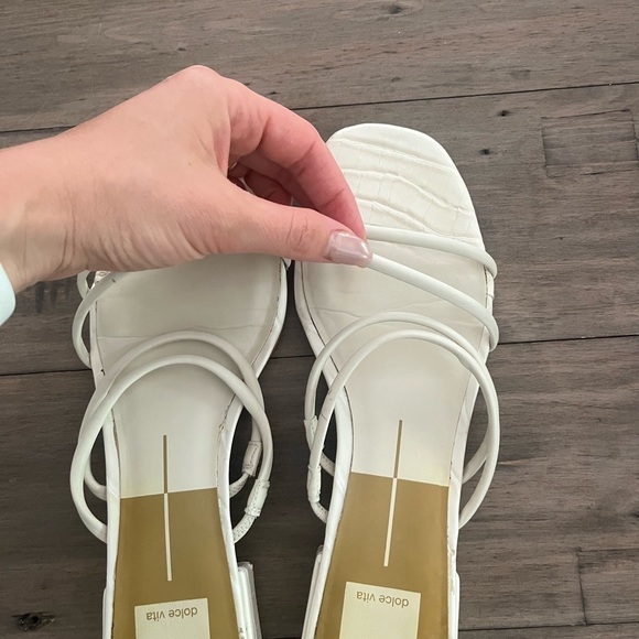 Dolce Vita White Sandals - Picture 5 of 5